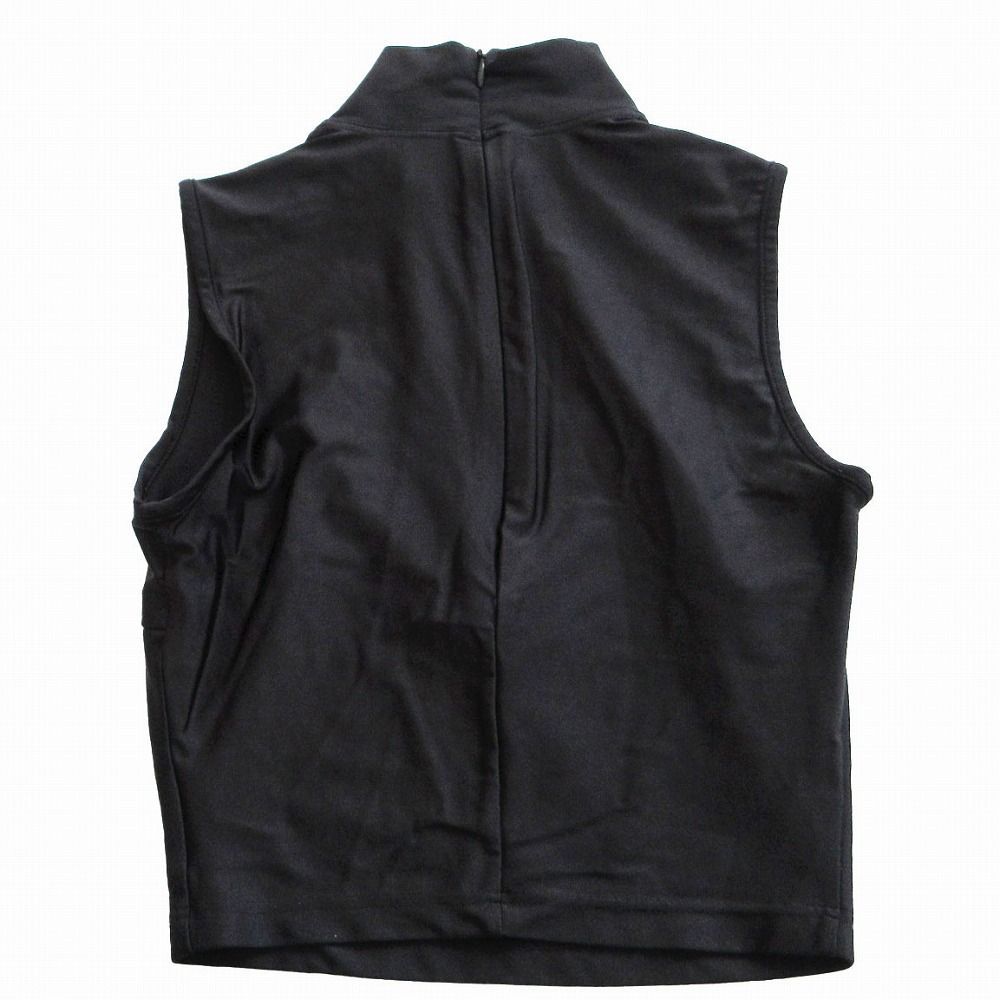 FENDI フェンディヴィンテージ Y 2 K ワンポイント ロゴ ストレッチ クロップド カットソー ノースリーブ ハイネック 40 M