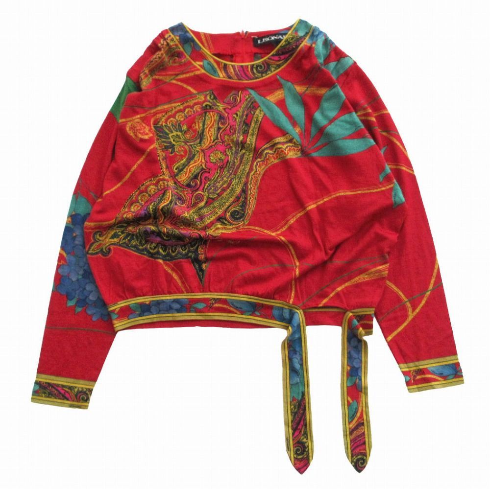 ア*タ様 LEONARD レオナール フラワープリント 長袖 トップス LEONARD レオナール フラワープリント カットソー プルオーバー