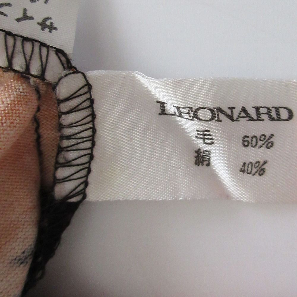 LEONARD レオナール フラワープリント カットソー プルオーバー