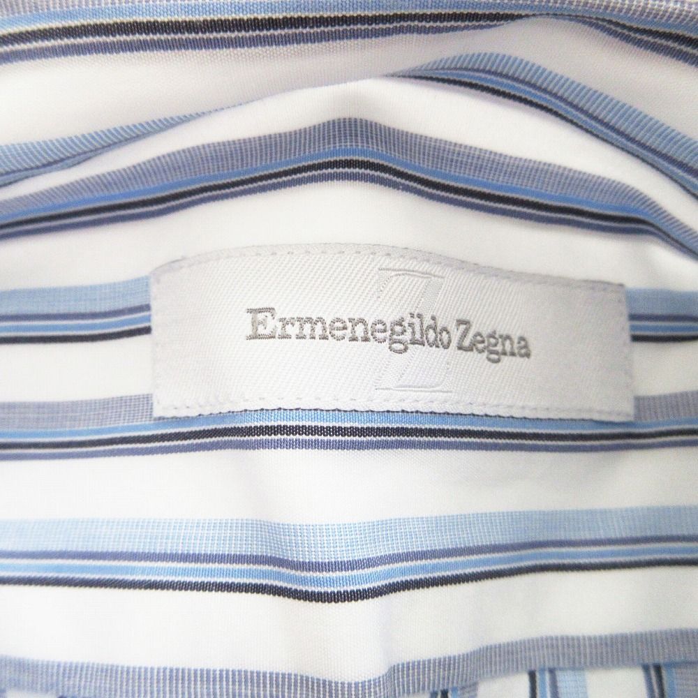 Ermenegildo Zegna エルメネジルドゼニア ストライプ柄 ボタンダウン
