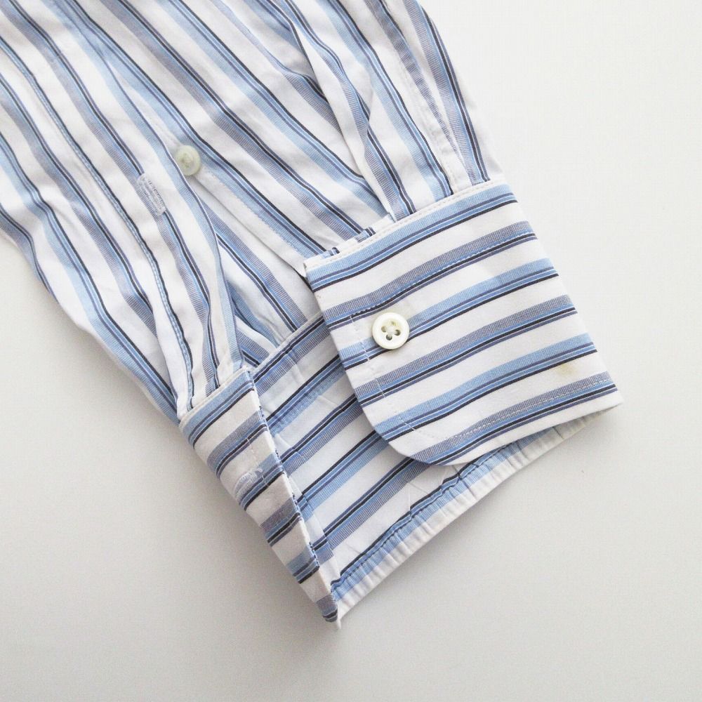 Ermenegildo Zegna エルメネジルドゼニア ストライプ柄 ボタンダウン