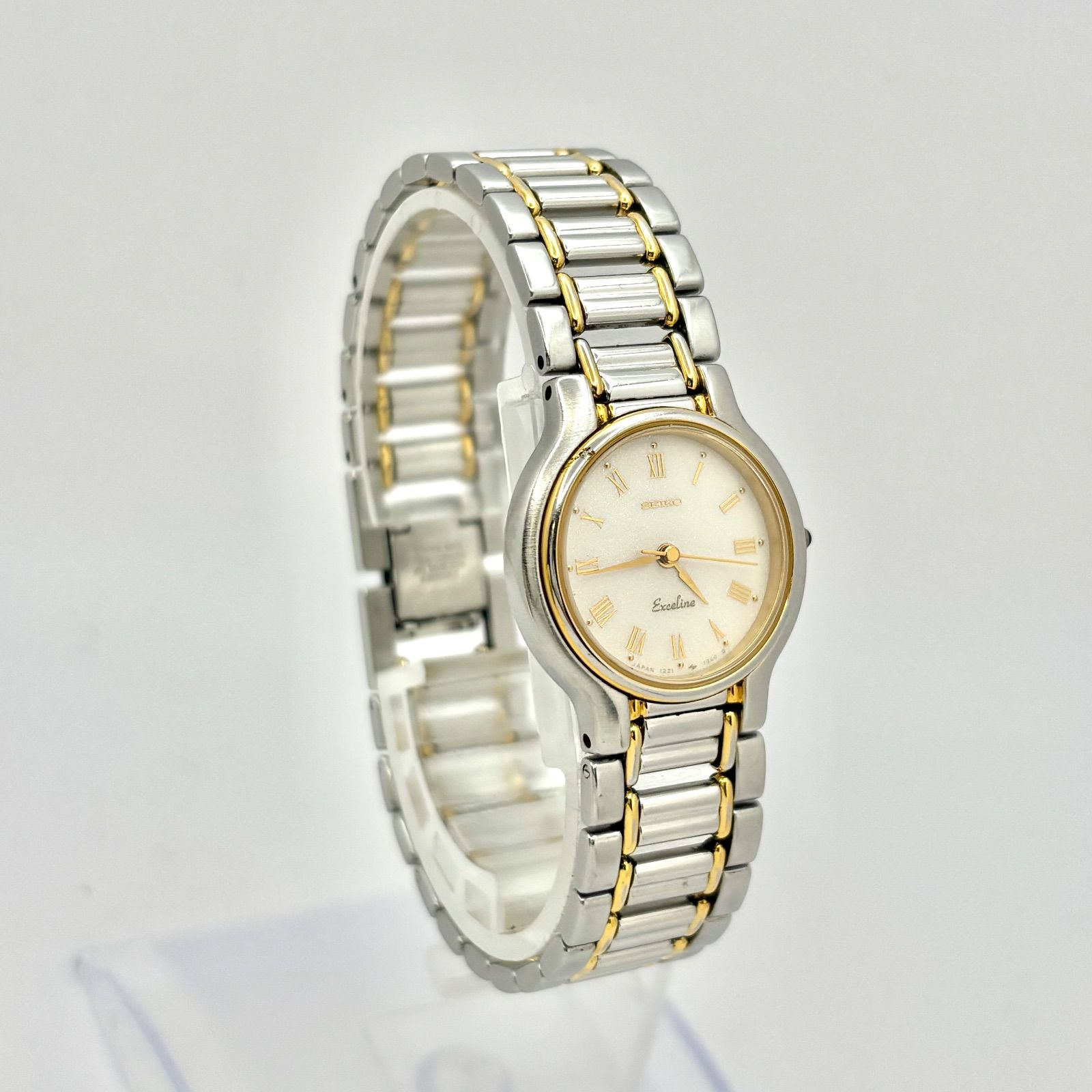 美品☆セイコー　SEIKO☆エクセリーヌ☆1221-0100☆レディース☆時計 SEIKO（セイコー） エクセリーヌ EXELINE レディース カボション竜頭