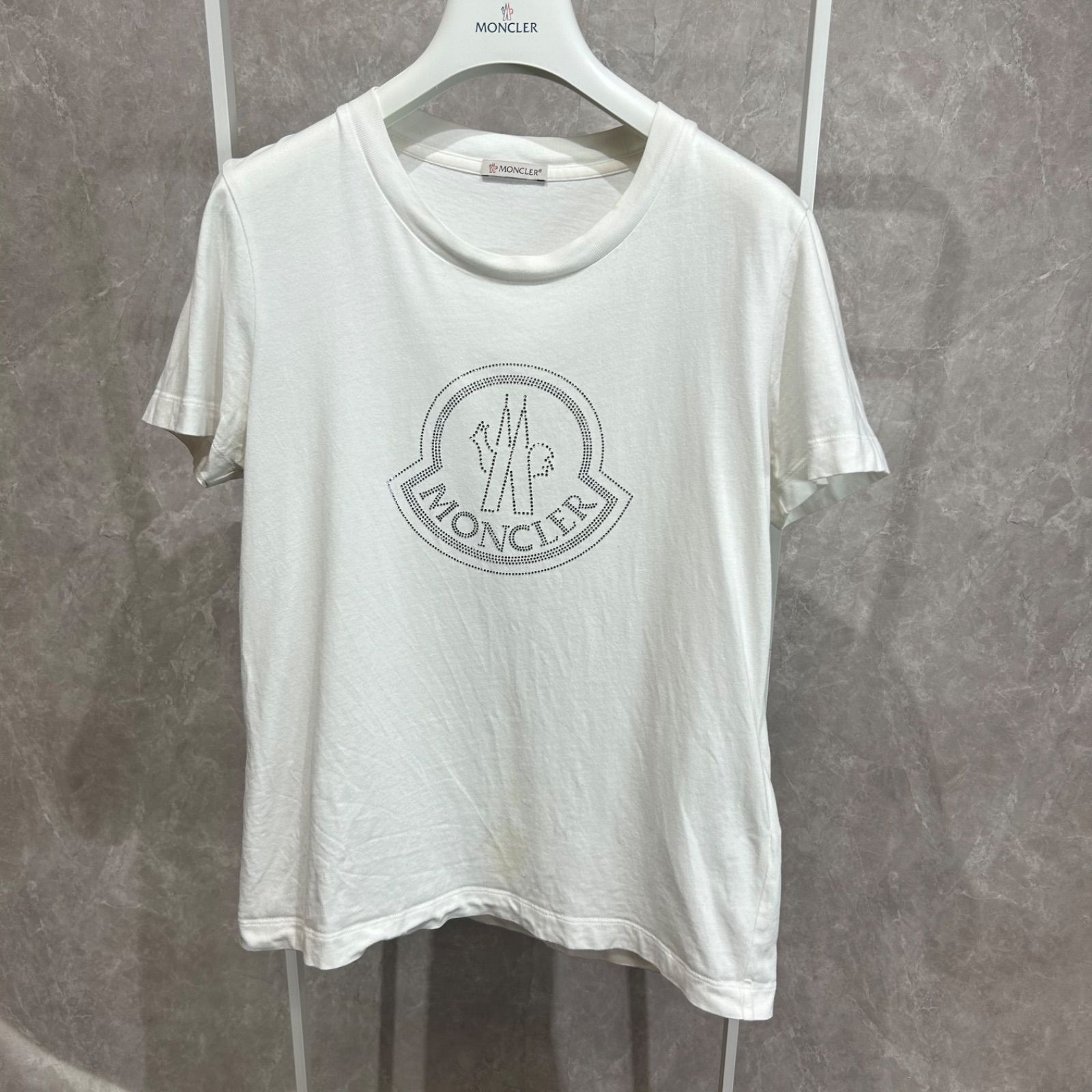 MONCLER モンクレール 半袖ビジューTシャツ白M