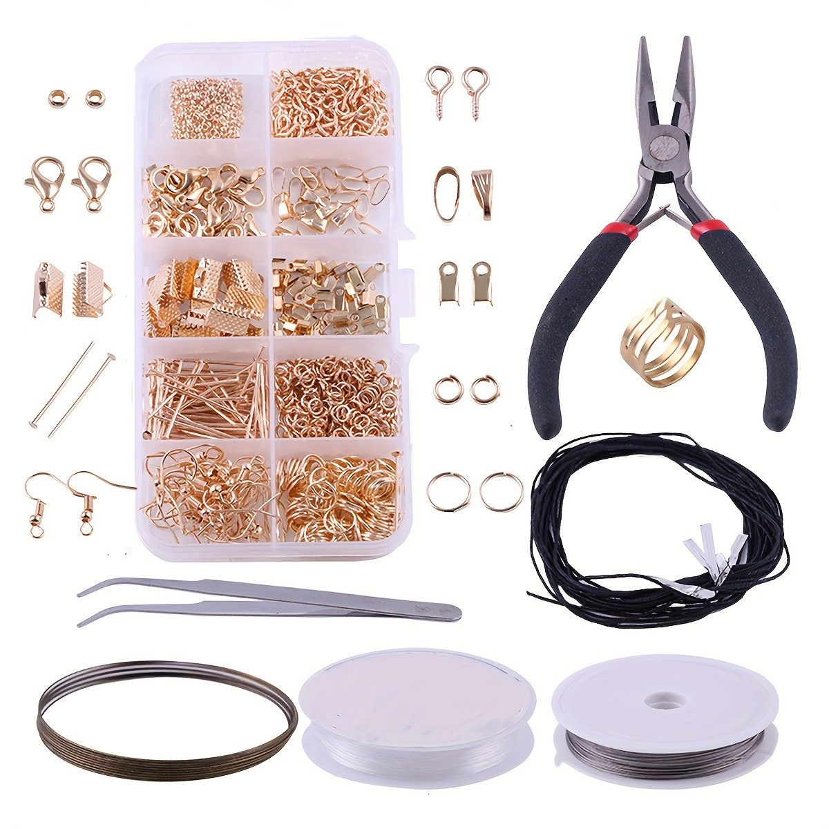アクセサリー　大量　まとめ　手作りキット②⭐︎ 900点！充実のセット】ジュエリー制作スターターキット DIY ネックレス