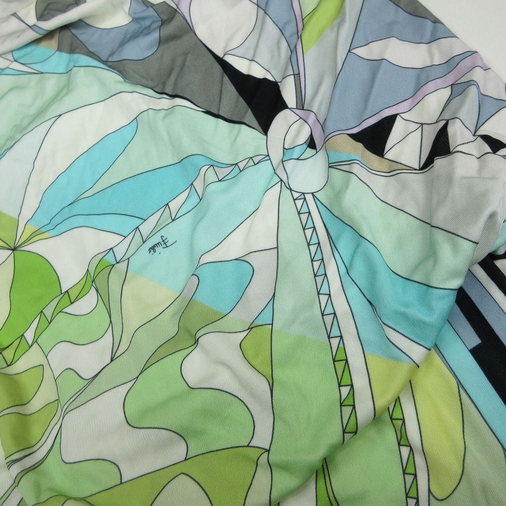 EMILIO PUCCI エミリオプッチ プッチ柄 ノースリーブ ワンピース ひざ