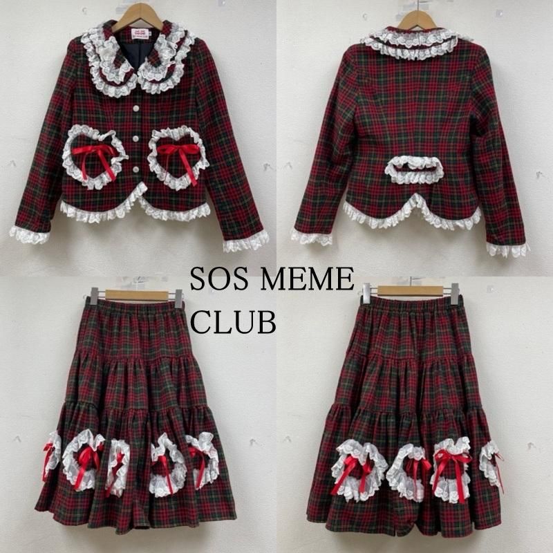 古着 SOS MEME CLUB blouse high-class sense of niche jacket セットアップ レディース M ISItems