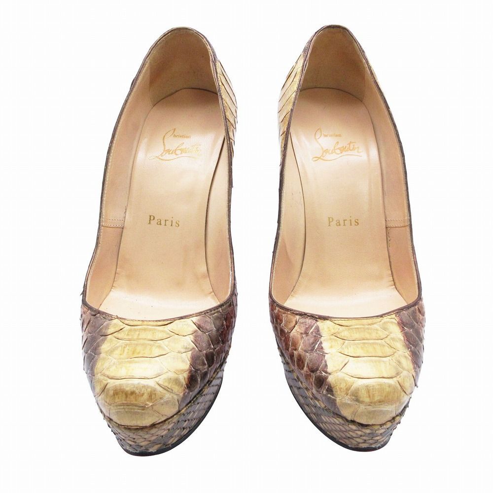 Christian Louboutin ハイヒール ベージュ Christian Louboutin クリスチャンルブタン パンソン ハイヒール
