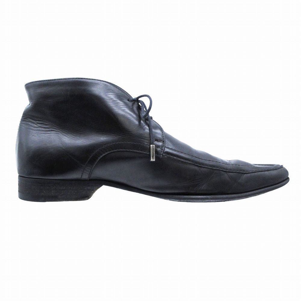 LOUIS VUITTON ルイヴィトン レザー チャッカブーツ シューズ ブラック サイズ8 27 cm メンズ