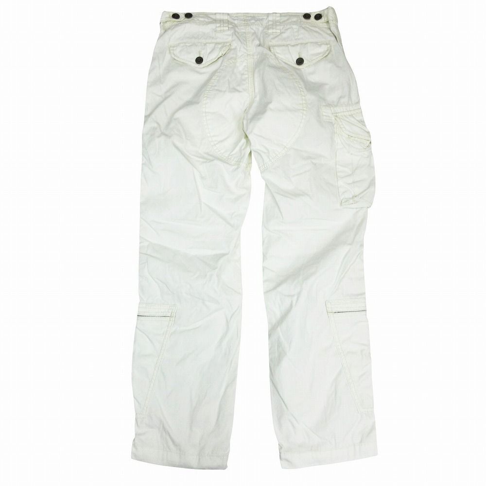 RALPH LAUREN ラルフローレン パラシュートパンツ フライトカーゴパンツ ボトムス ホワイト 11 M レディース