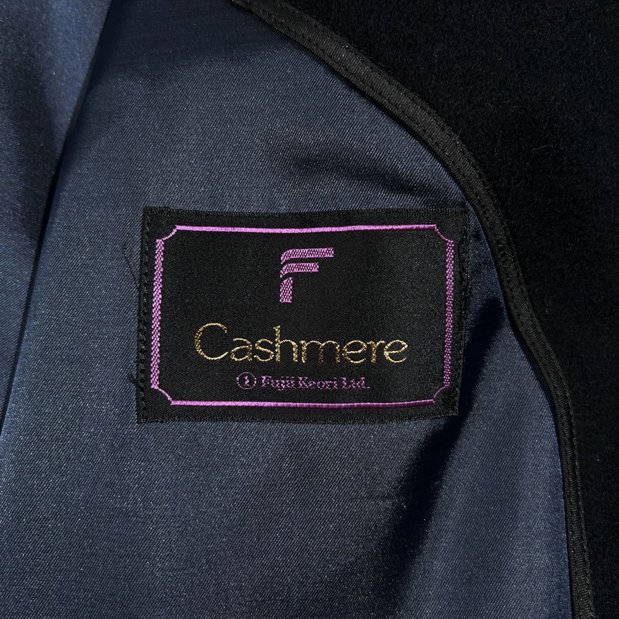 藤井毛織 FUJII KEORI カシミヤ cashmere ステンカラー カシミヤ