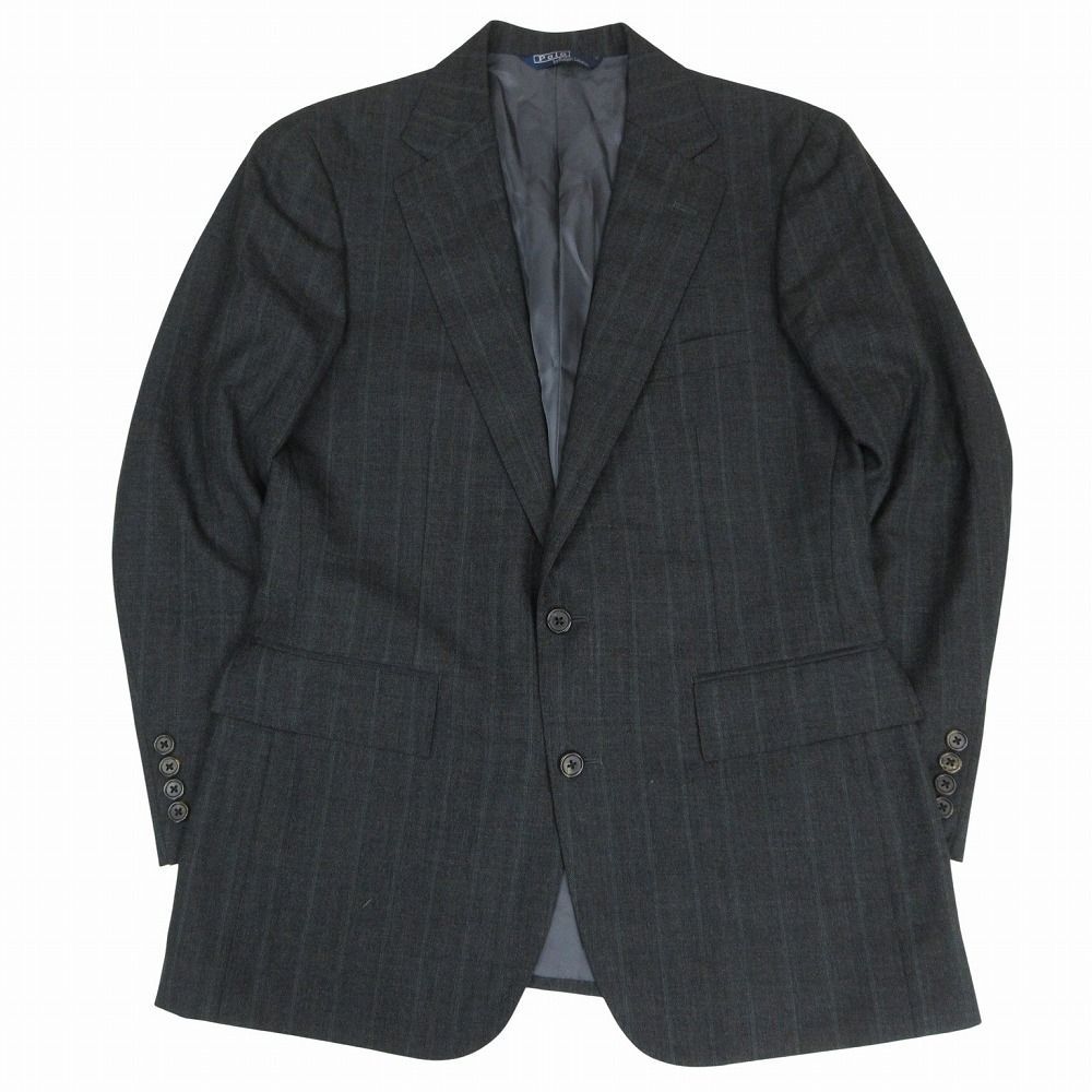 ポロ　ラルフローレン　スリーピース　黒ストライプ POLO RALPH LAUREN ポロラルフローレン ストライプ柄 3ピース スーツ