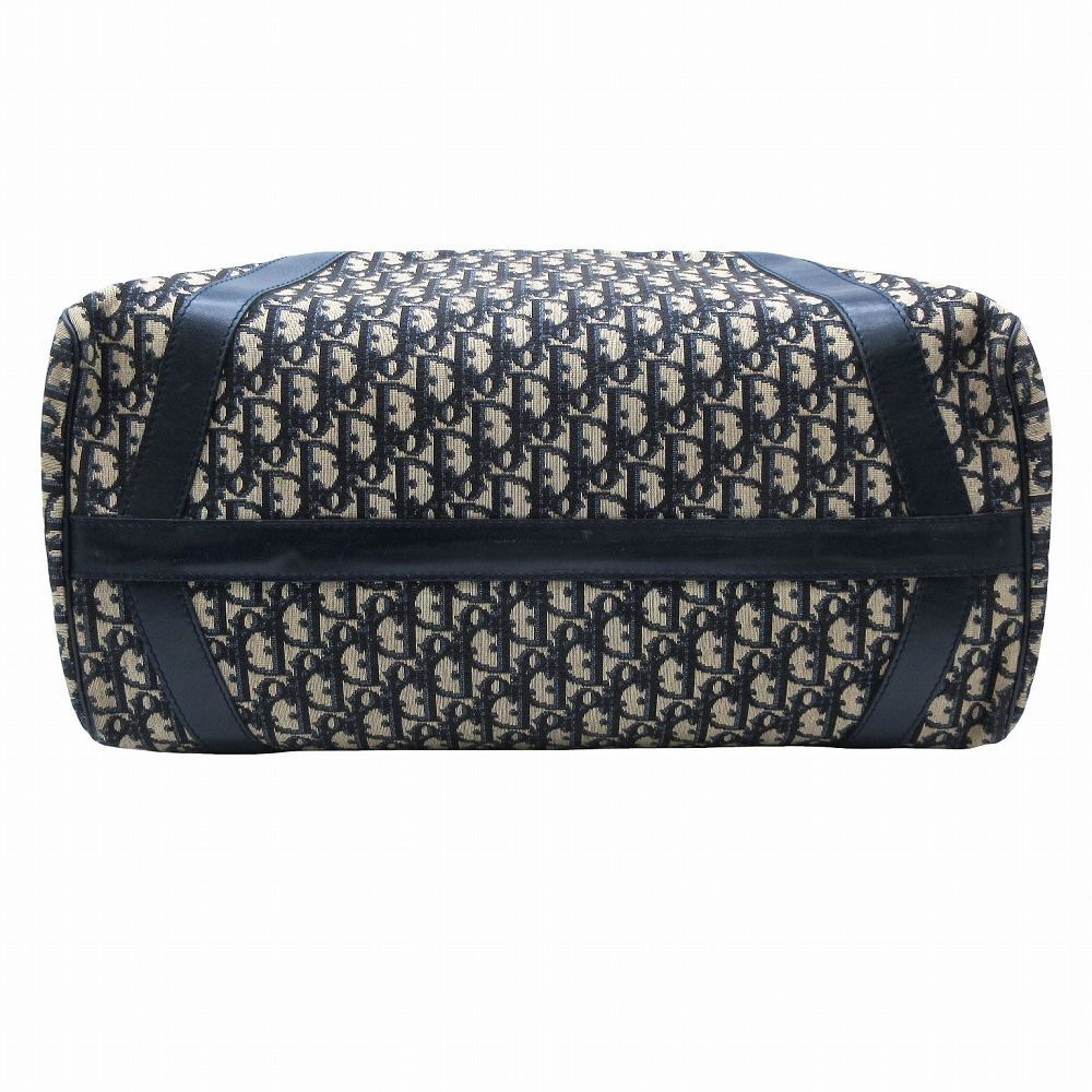 ChristianDior ヴィンテージ　トロッター　ハンドバッグ　ネイビー 美品 Christian Dior クリスチャンディオール ヴィンテージ トロッター