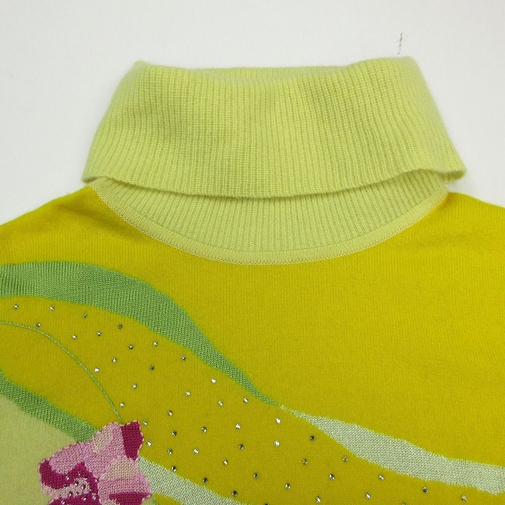 近年美品　LEONARD レオナール　シルクウール　ハイネック　セーター 40 近年美品 LEONARD レオナール ハイネック シルクウール セーター 40