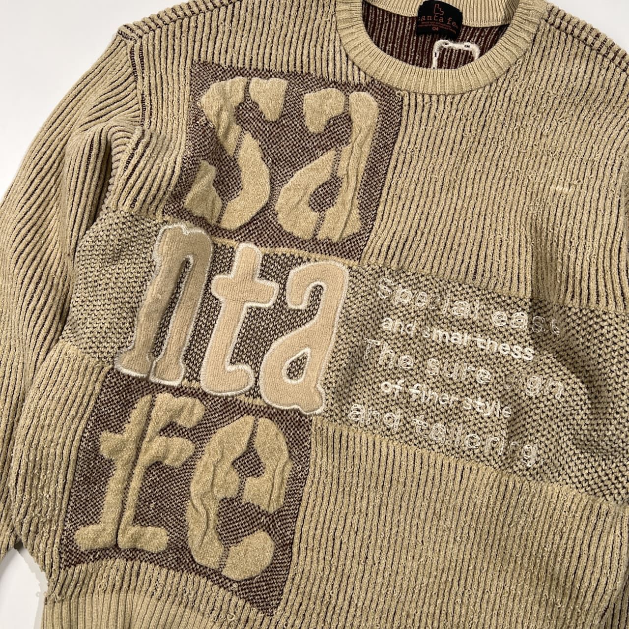 Santafe サンタフェ デザイン ニット セーター トレーナー サイズ 04 