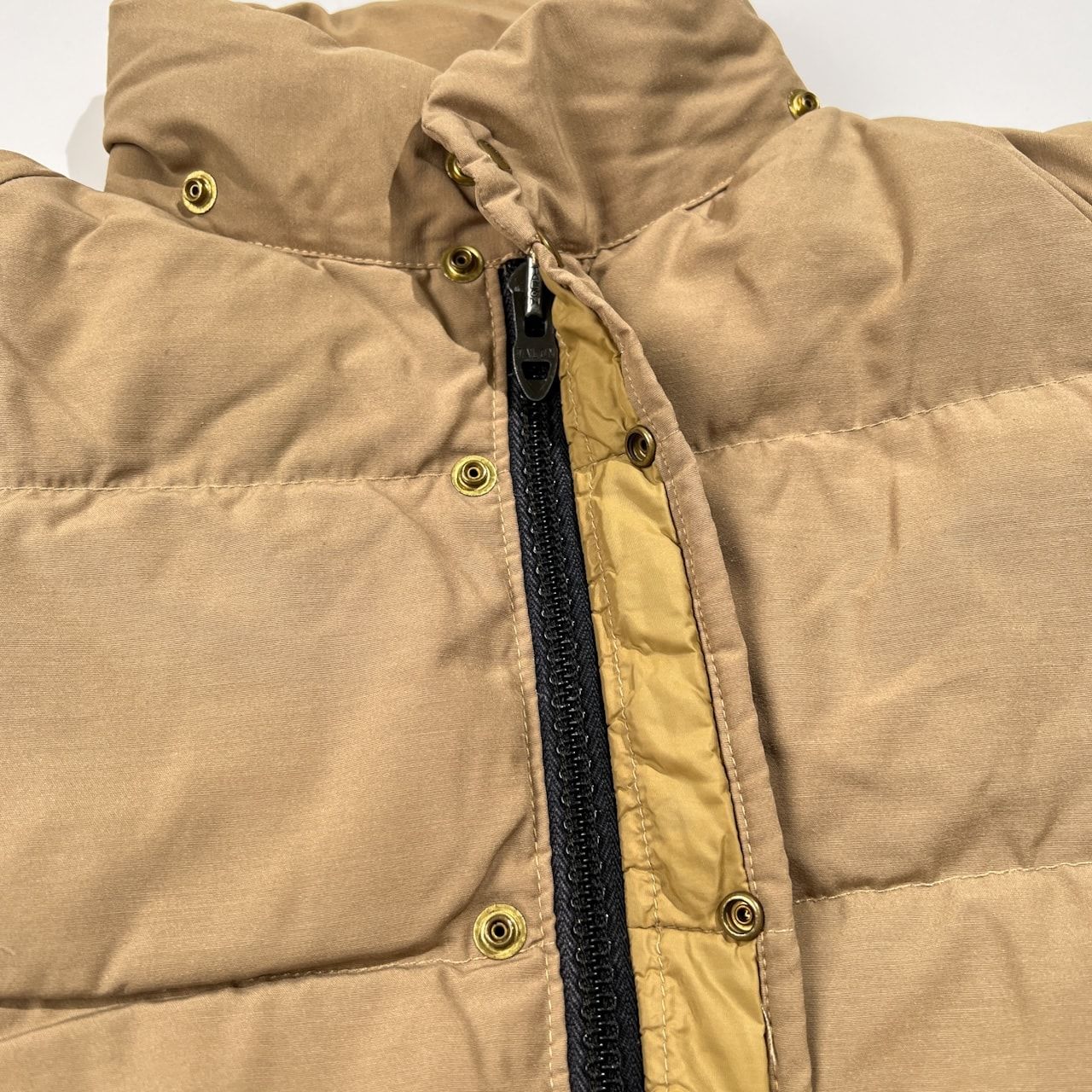 70s USA製 ヴィンテージ ダウンジャケット TALON ZIP オレンジ