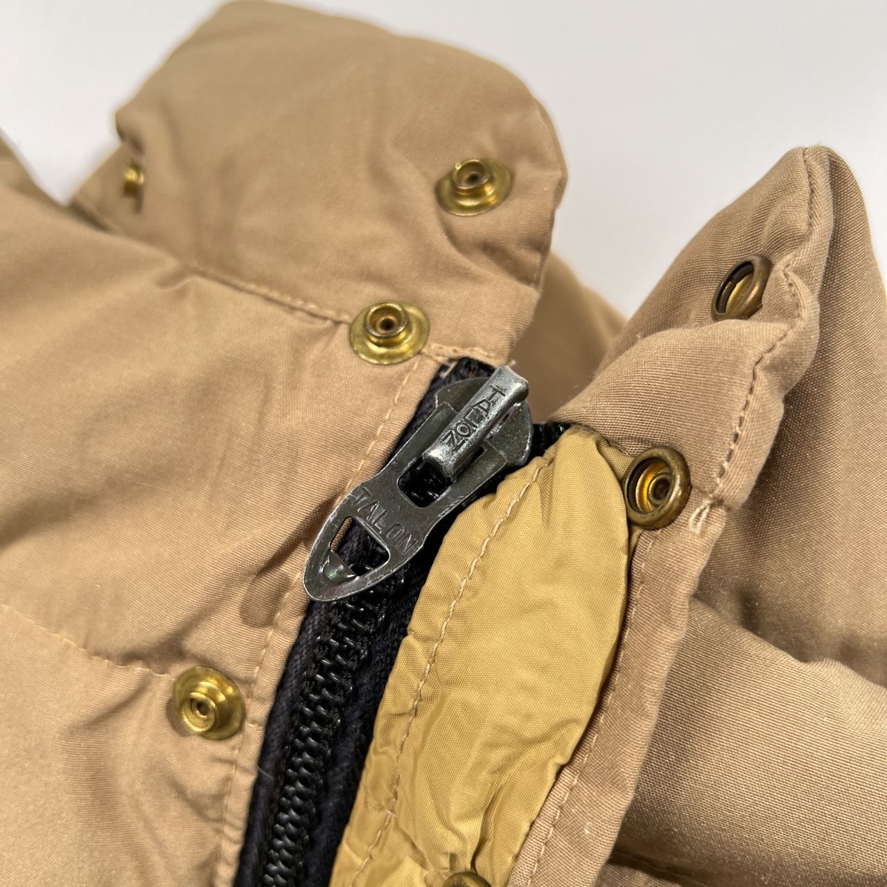 70s USA製 ヴィンテージ ダウンジャケット TALON ZIP オレンジ