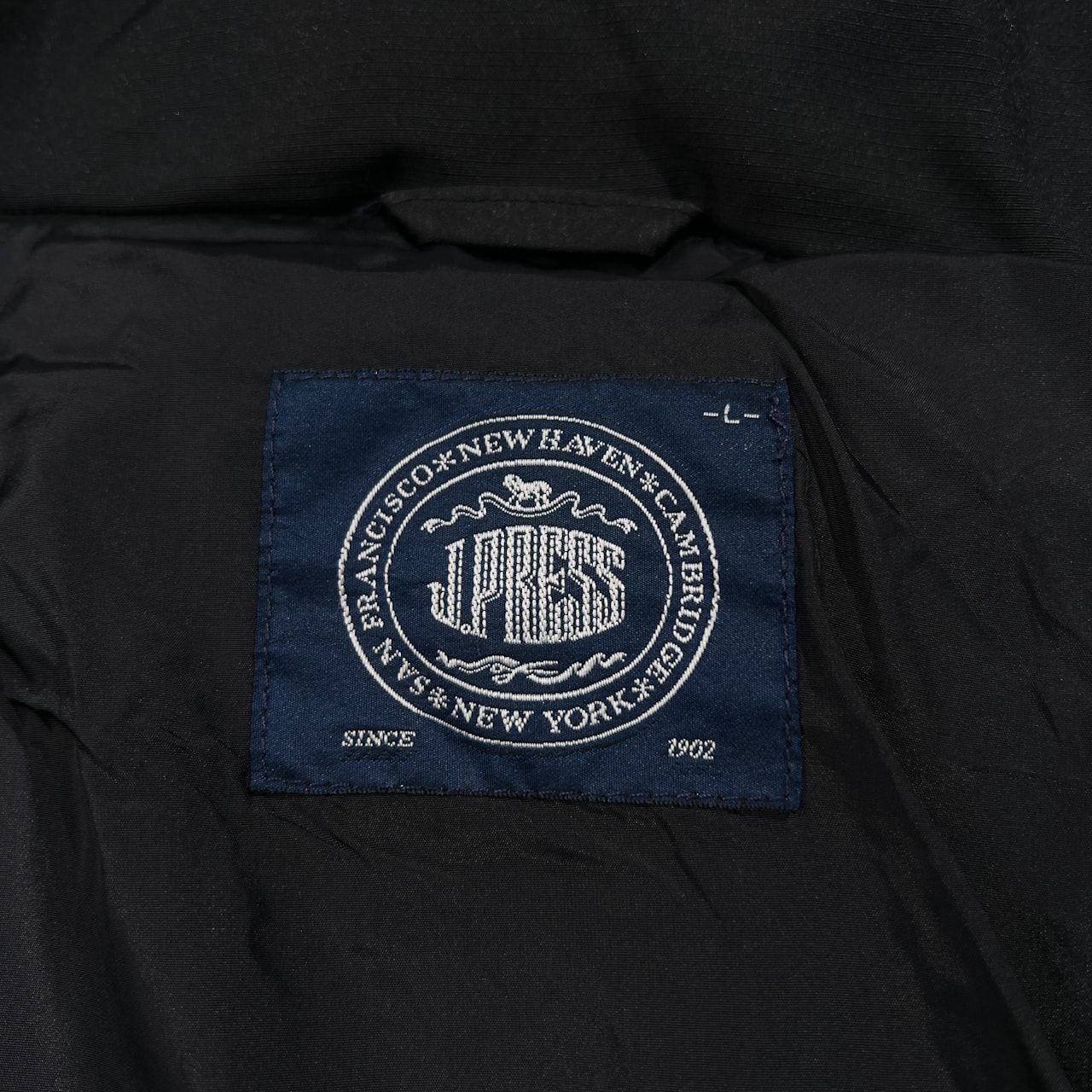 J.PRESS ジェイプレス フード付き ダウンジャケット サイズ L