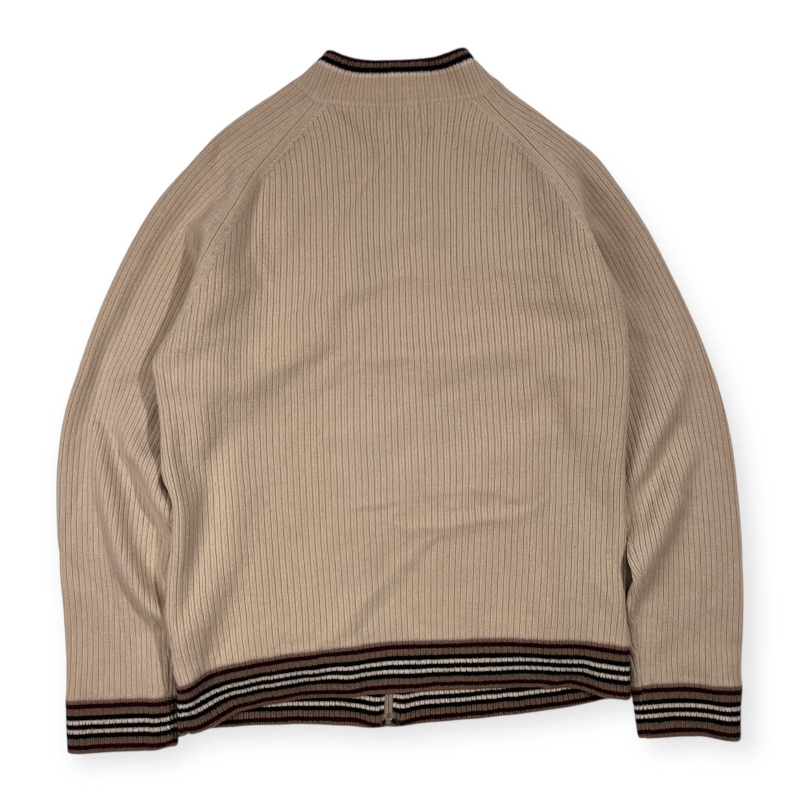 BURBERRY BLACK LABEL バーバリー ブラックレーベル ニット切替 ジップ