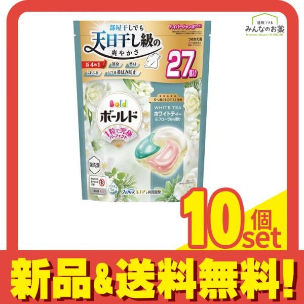 ボールドジェルボール4 D ホワイトティー-フローラル 詰め替え用 ハイパージャンボ 入 セット