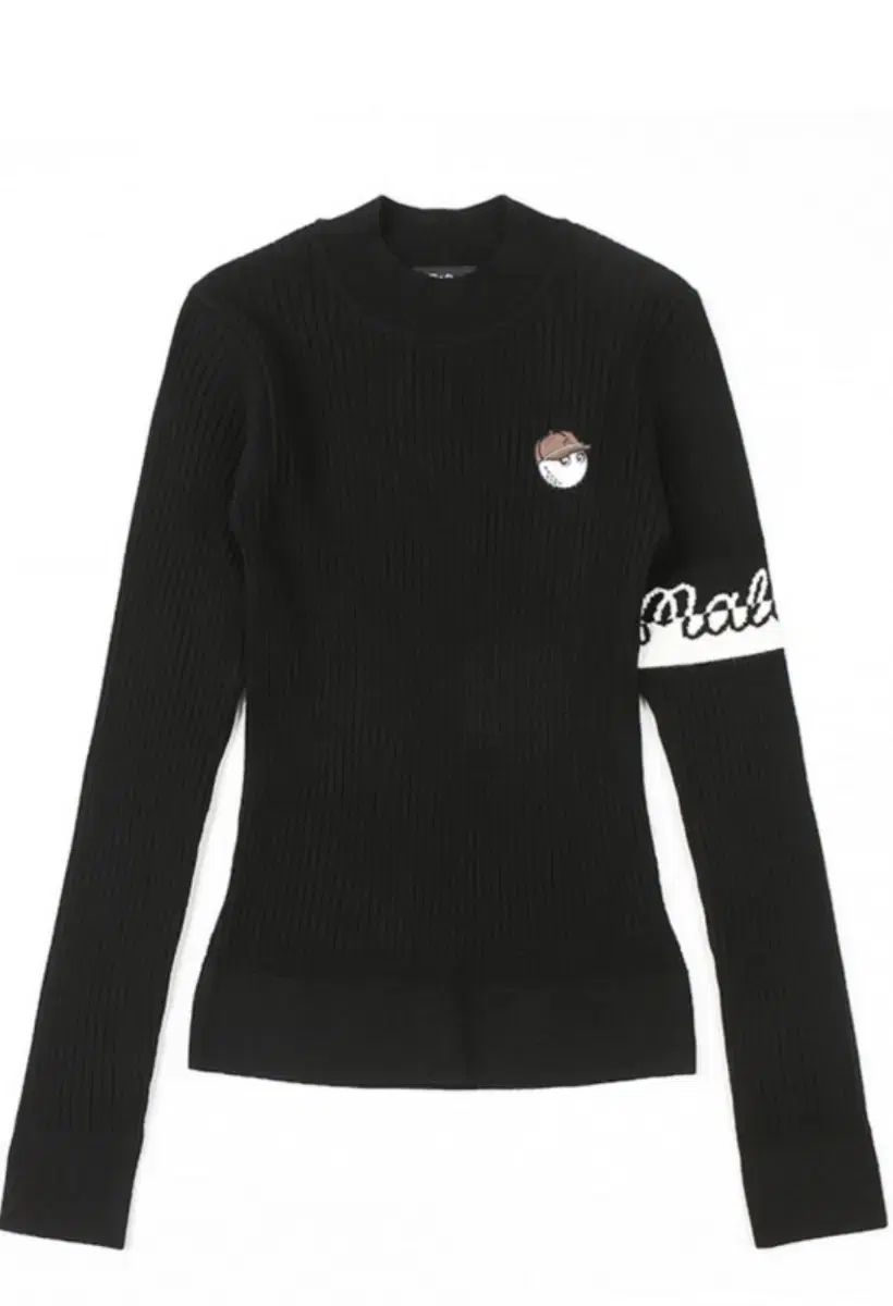 マルボンゴルフ ブラック ニット 人気 長袖 Tシャツ