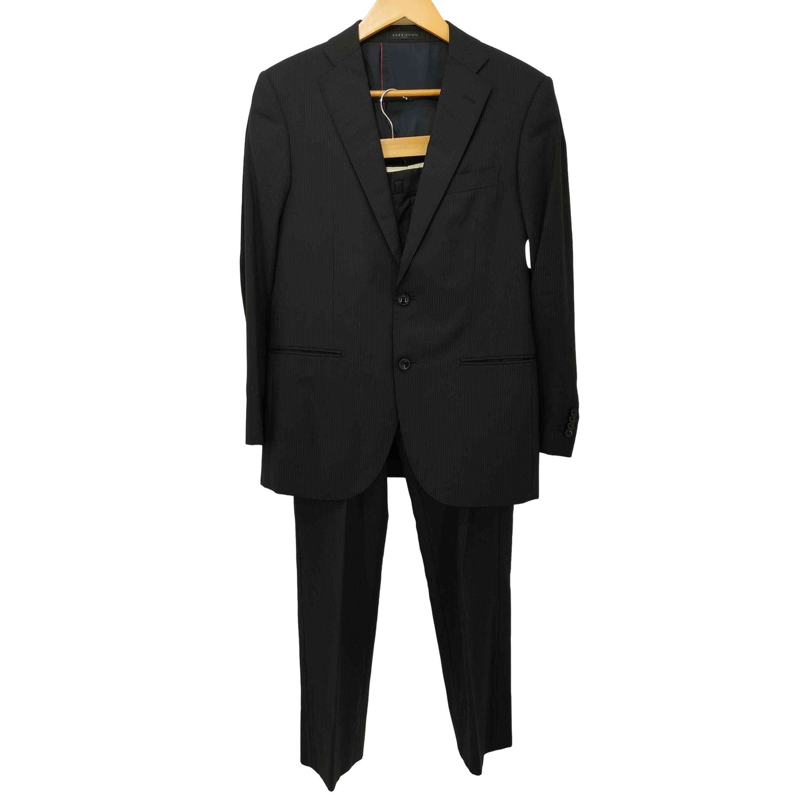 セットアップスーツ（HILTON） ヒルトン HILTON ストライプ 2B テーラードジャケット ＋ パンツスーツ