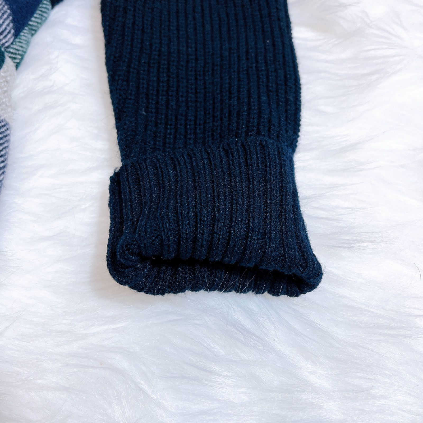 ブルーレーベルクレストブリッジ ケーブル編み