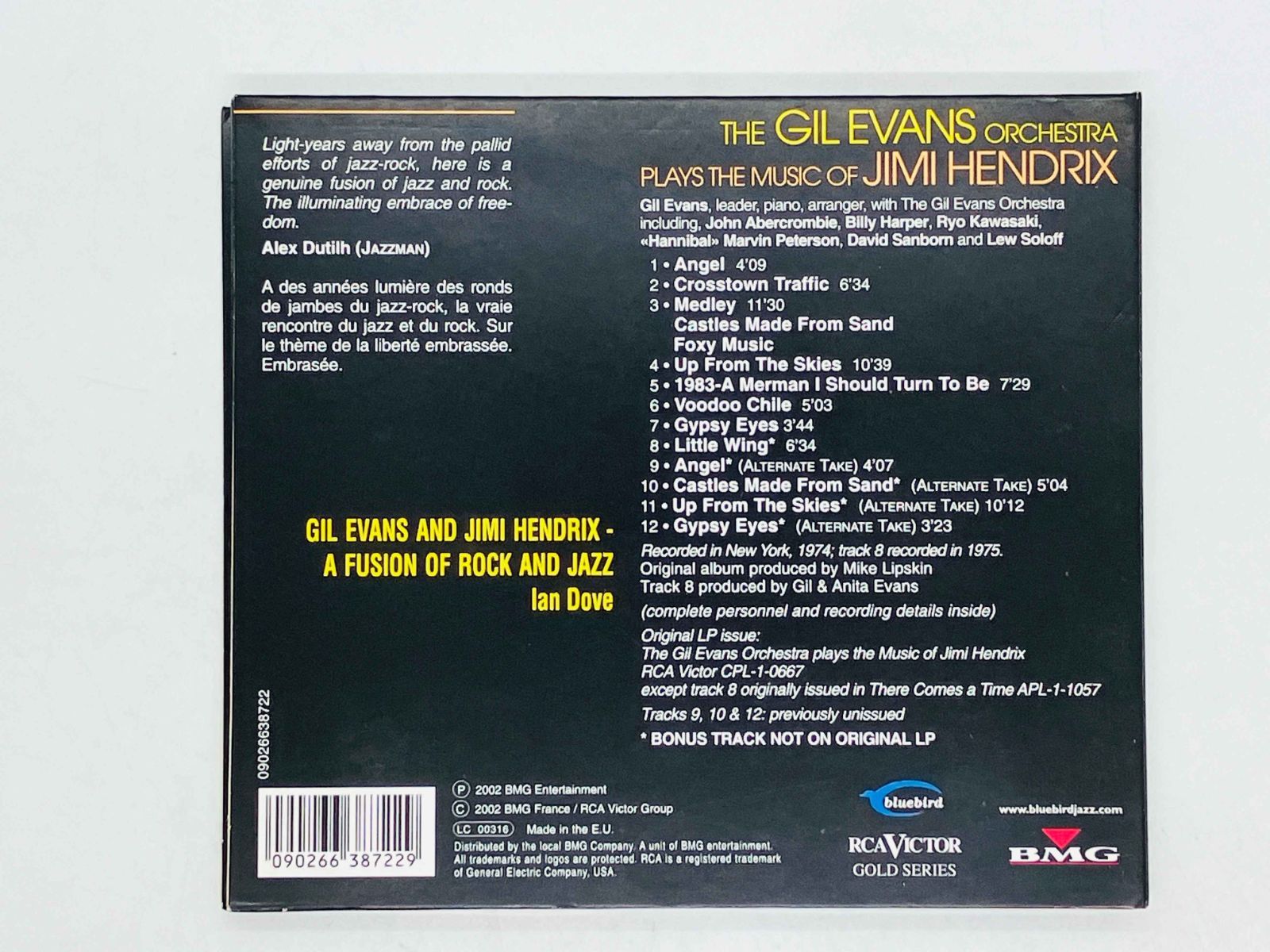 CD THE GIL EVANS ORCHESTRA PLAYS THE MUSIC OF JIMI HENDRIX / ギル