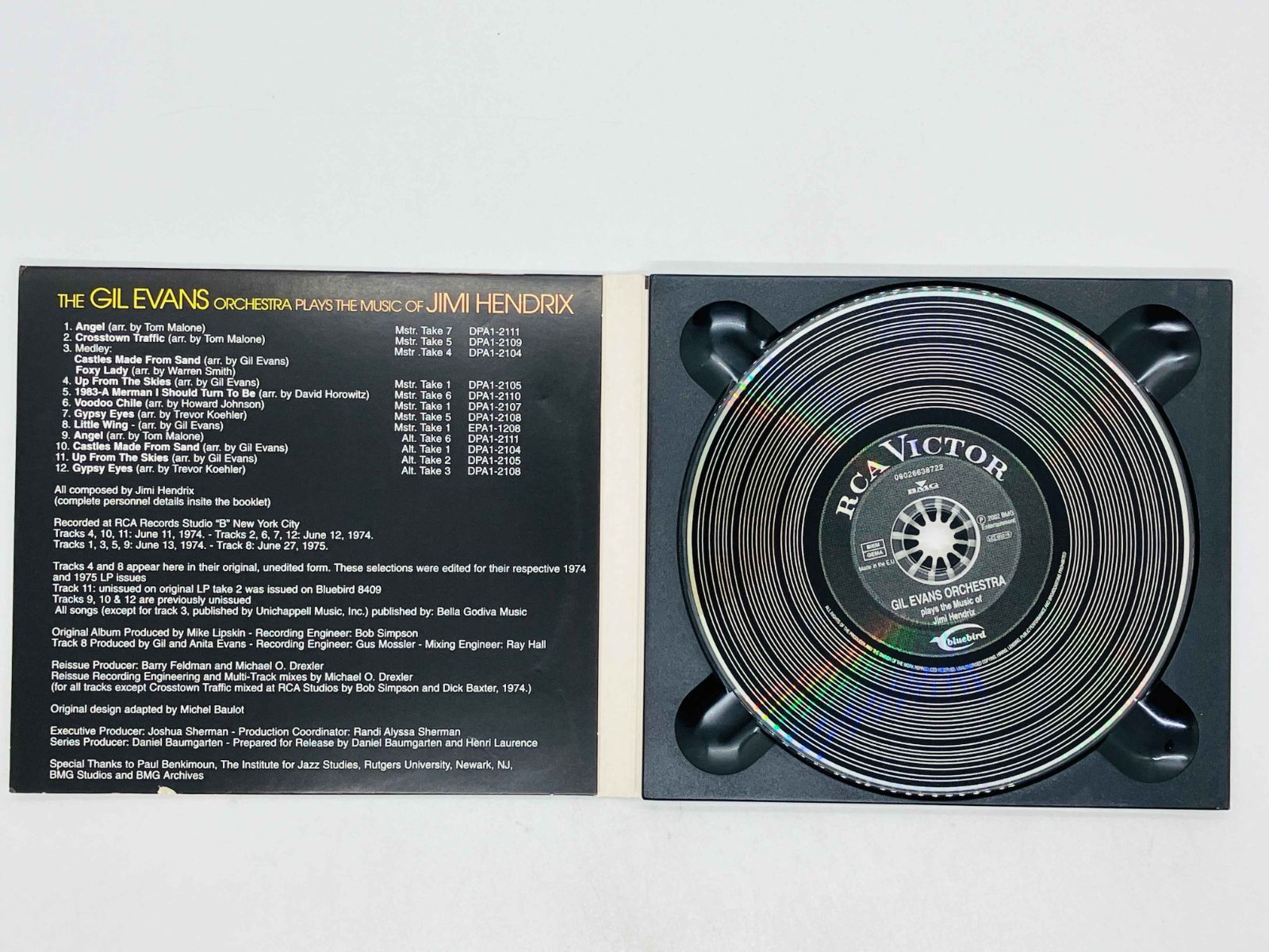 CD THE GIL EVANS ORCHESTRA PLAYS THE MUSIC OF JIMI HENDRIX / ギル