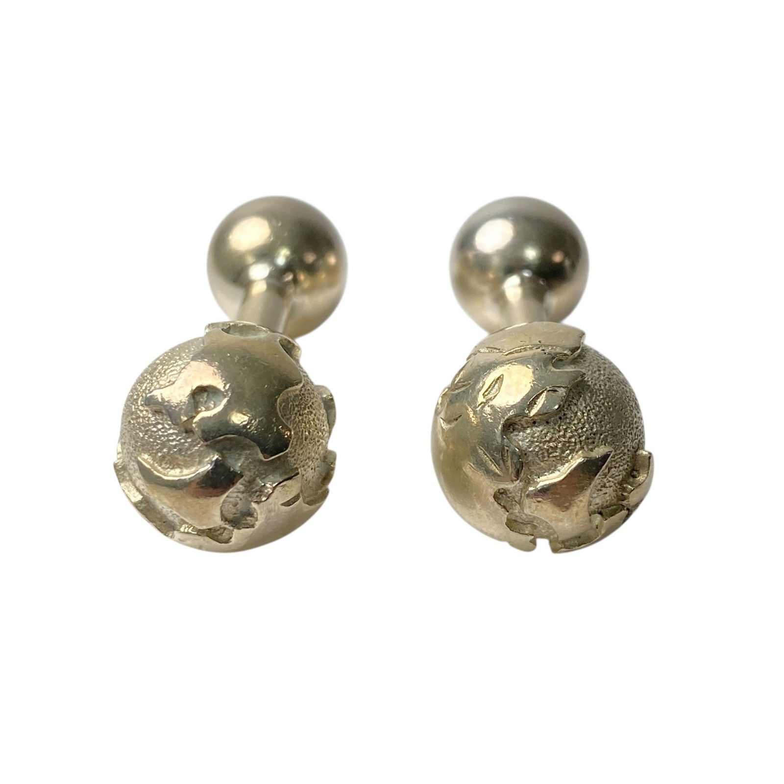 美品 ティファニー Tiffany メンズ 地球儀 カフス リンクス 925