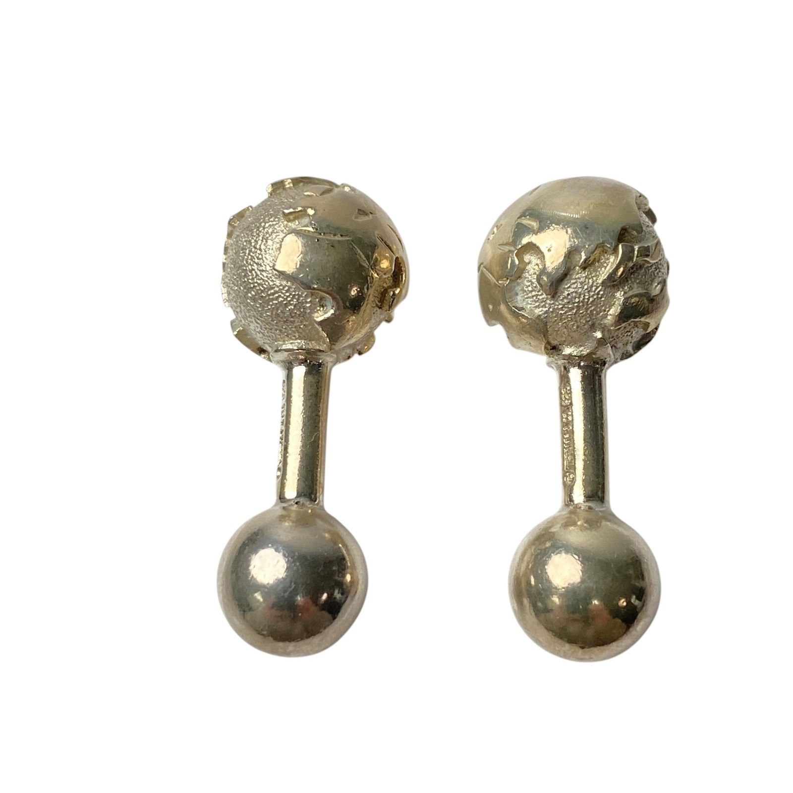 美品 ティファニー Tiffany メンズ 地球儀 カフス リンクス 925