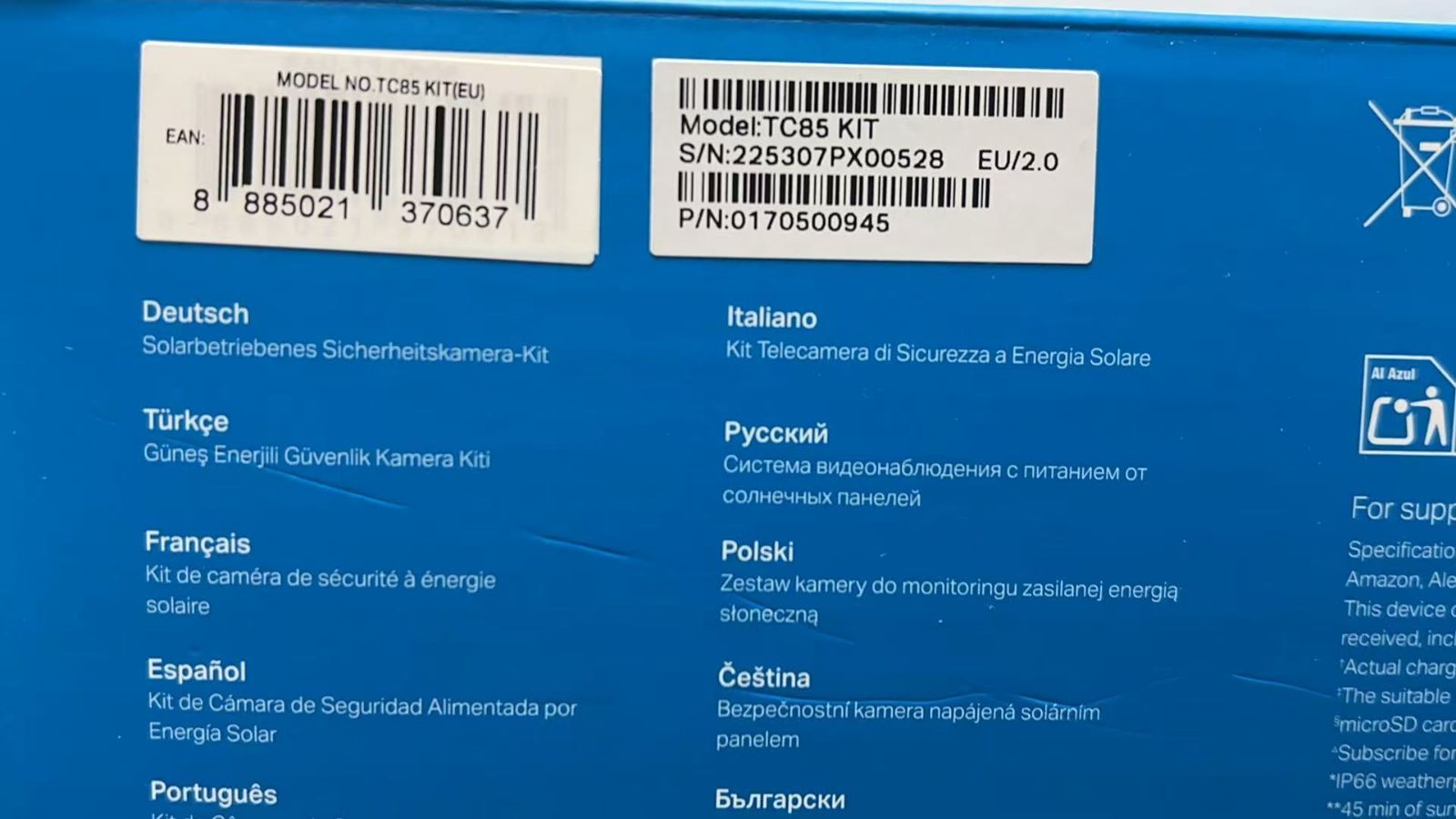  TP LINK TC 85 KIT ソーラー 給電セキュリティカメラ キット 4418795 防犯カメラ 防犯 セーフティ
