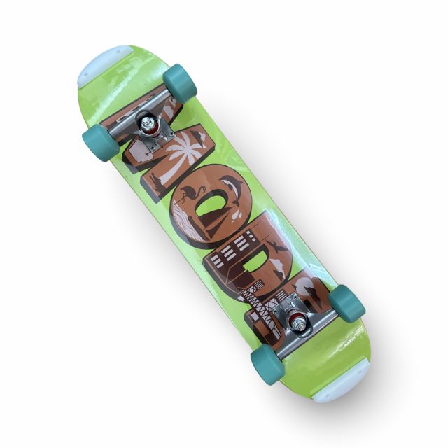 MODE skateboard Post Card 7.4 x 29.4 wheel complete green