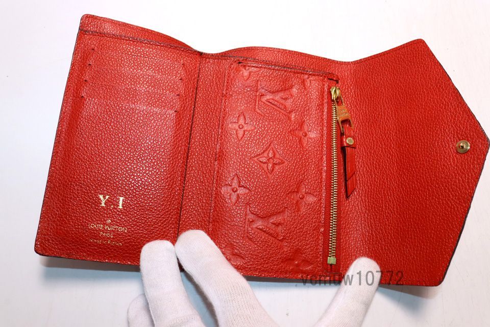 □LOUIS VUITTON モノグラムアンプラント ポルトフォイユキュリーズ