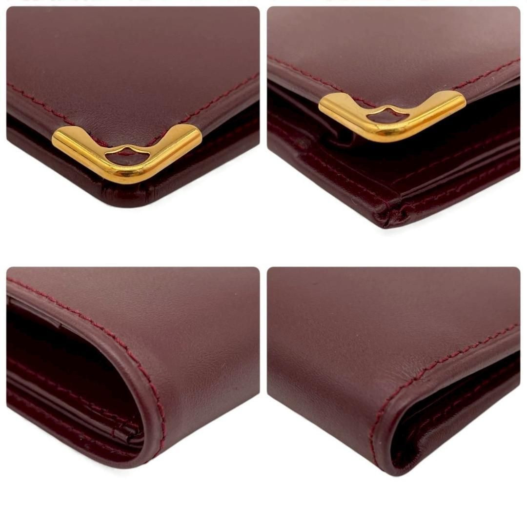 Y【新品未使用】カルティエ Cartier 二つ折り財布 マストライン