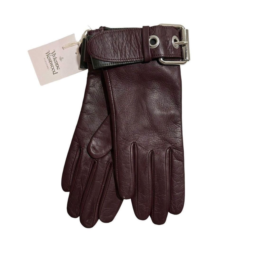 タグ付き・未使用品】 ヴィヴィアン ウエストウッド 手袋 レザー
