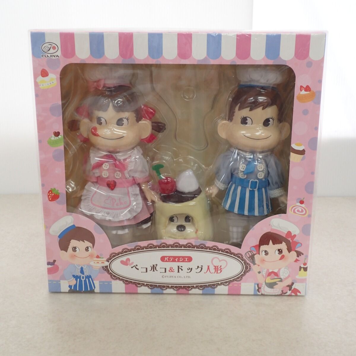 パティシエペコポコ&ドッグ人形　ペコちゃん人形 不二家 パティシエ ペコポコ＆ドッグ 人形 ペコちゃんファミリークラブ