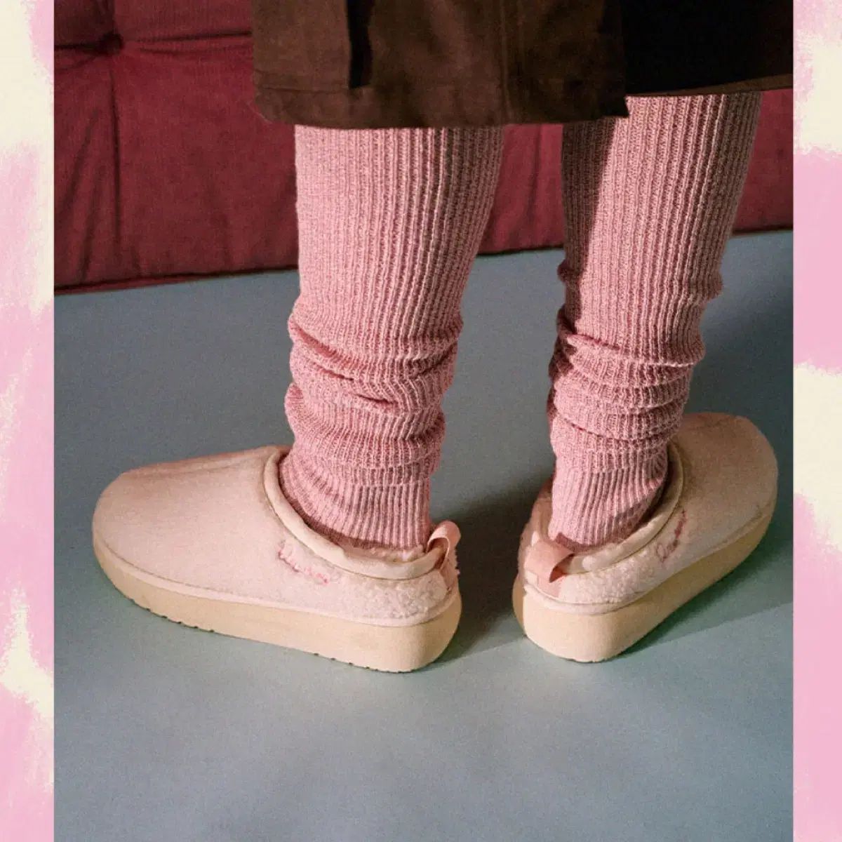  トラディショナル ウェザーウェア × SAKI コラボ ファーミュール X FURRY MULE サンダル サンダル ミュール