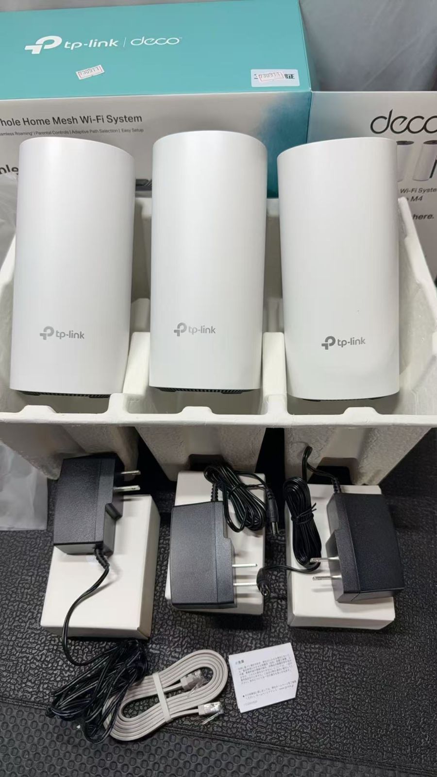 TP Link AC 1200 Deco M 4 メッシュWi Fiシステム3ユニット 730911