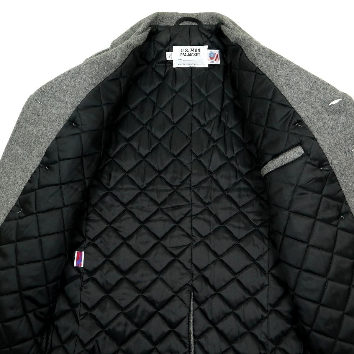 S3651】【未使用品】【USA製】SCHOTT ショット ピーコート ウール