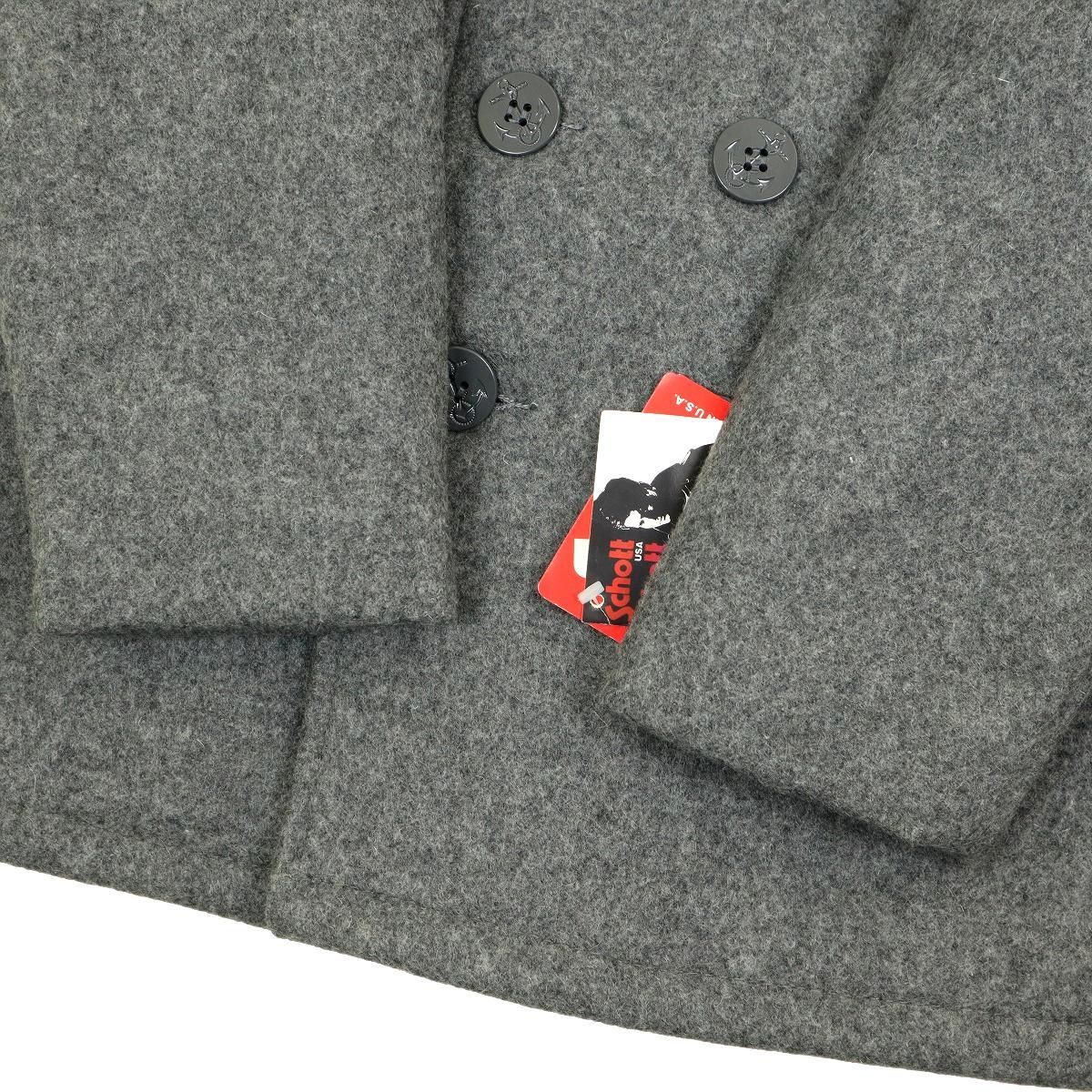 S3651】【未使用品】【USA製】SCHOTT ショット ピーコート ウール
