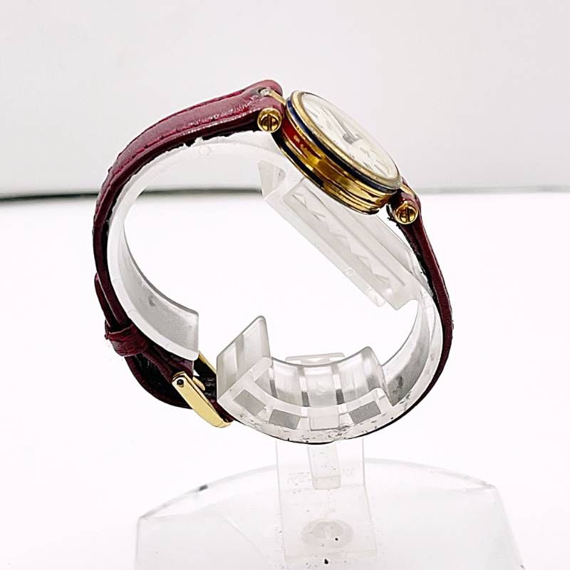 稼働 GUCCI グッチ レディース腕時計 シェリーライン ホワイト文字盤