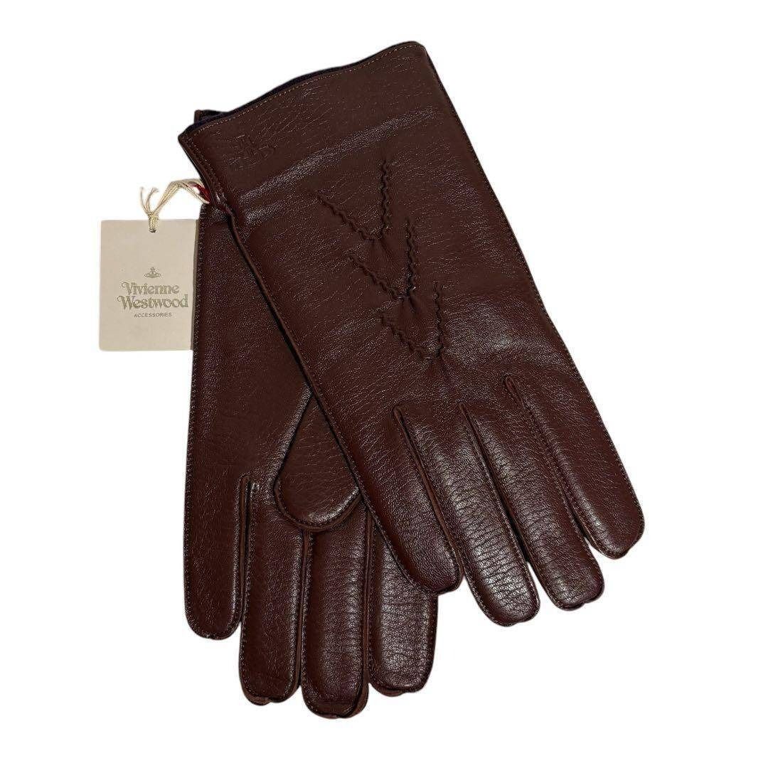 タグ付き・未使用品】 ヴィヴィアン ウエストウッド 手袋 レザー