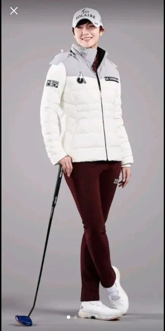 BEANPOLEGOLF ビンポールゴルフ レディース バーガンディ バック起毛 SWING パンツ