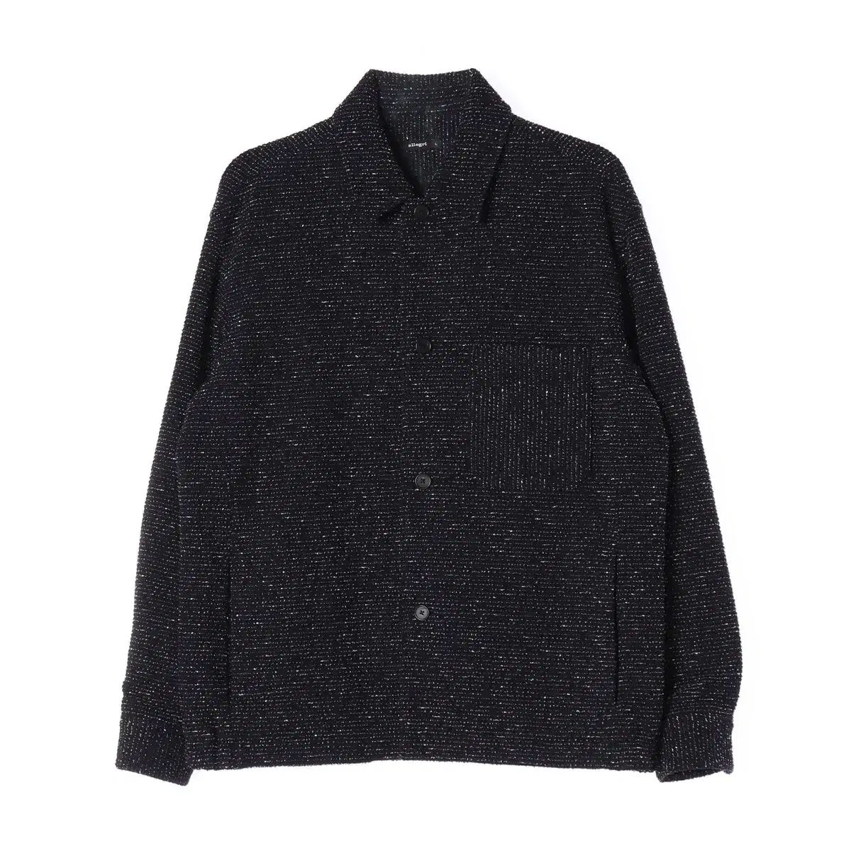 シャツ Allegri アレグリ 23FW オーバーサイズ ツイード ニット シャツ