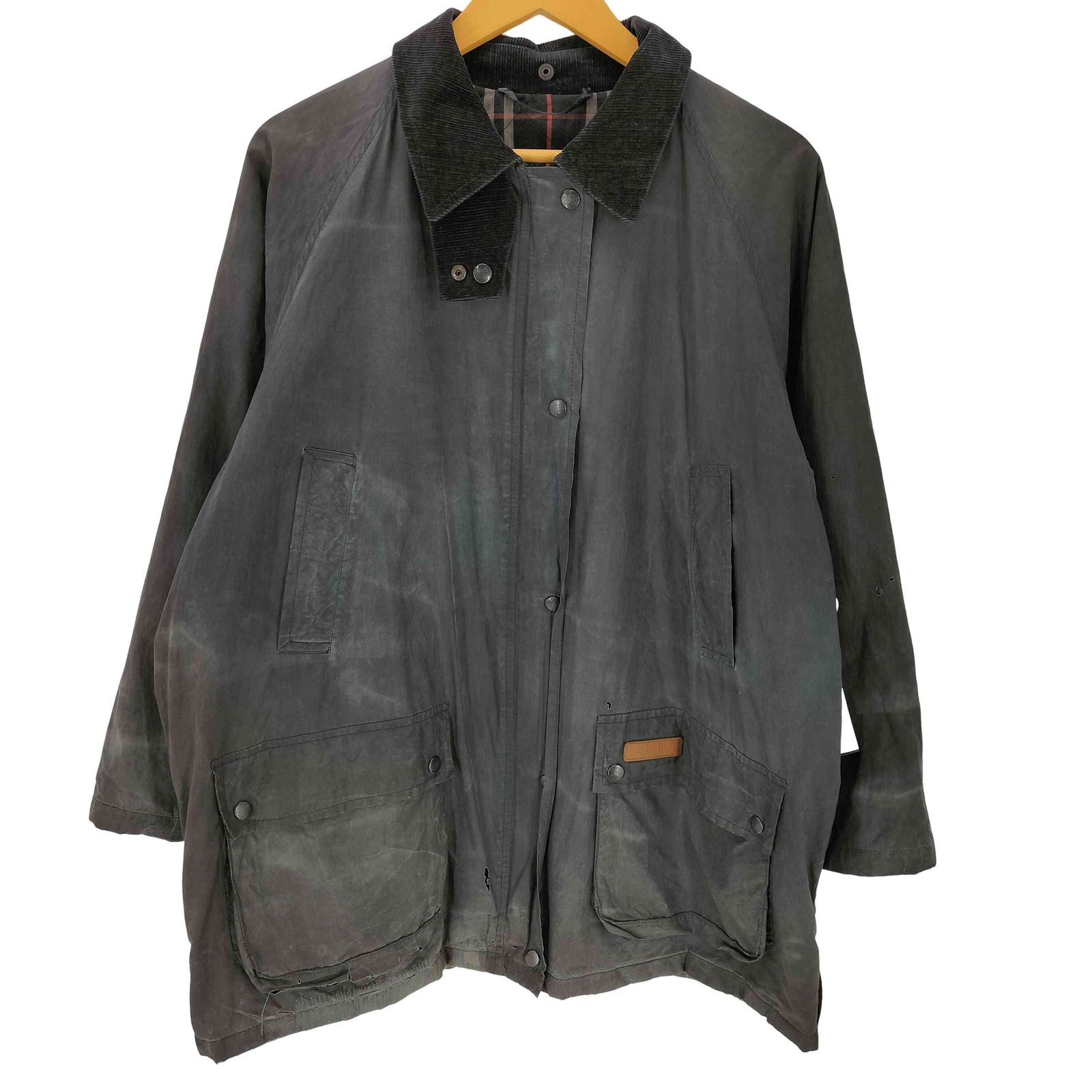 バーバリーズ BURBERRYS 80-90S イングランド製 コットン オイルド