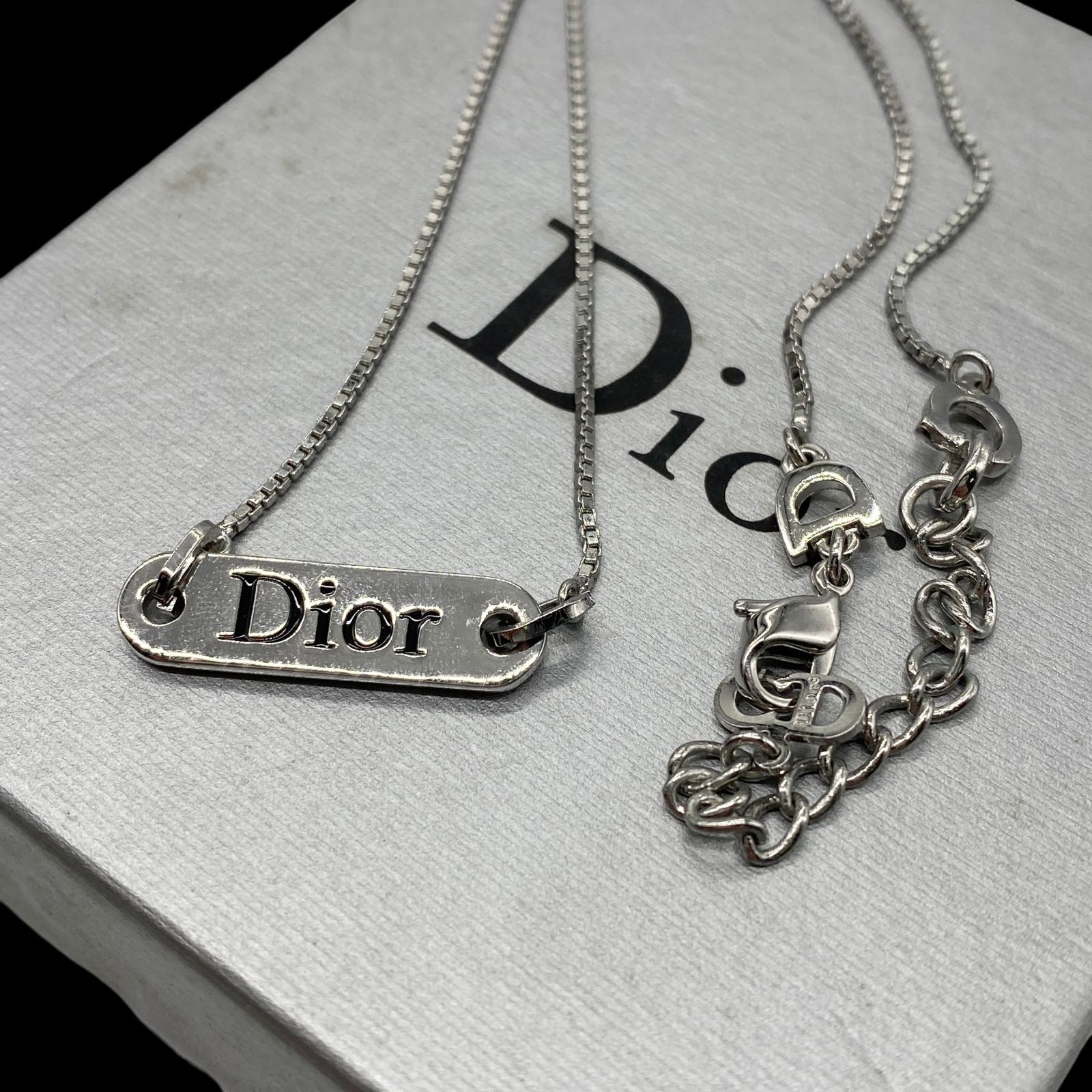 美品 Christian Dior クリスチャン ディオール ロゴプレート