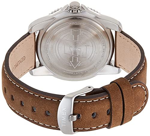 Tmexタイメックスメンズ男性T 46681エクスペディショントラディショナルブラウンレザーストラップウォッチ
