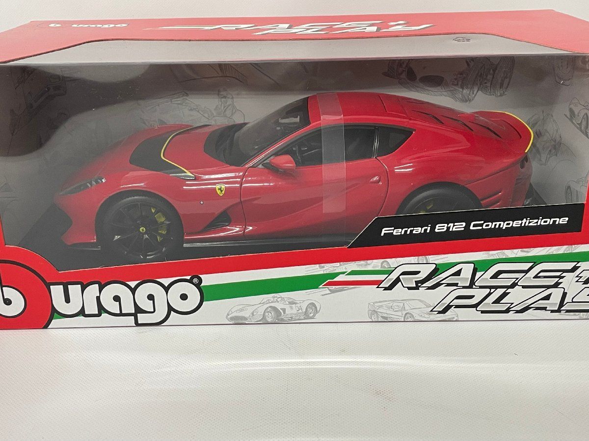 FERRARI 812 2021 ROSSO CORSA RED BBURAGOブラゴ 1 18ミニカー