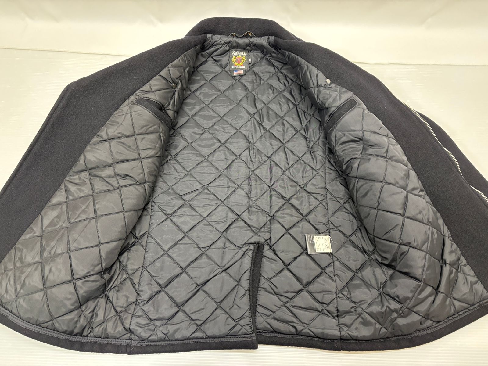 ショット ジップ ピーコート サイズ38 Schot 769 公式 7068 肉厚 ワン