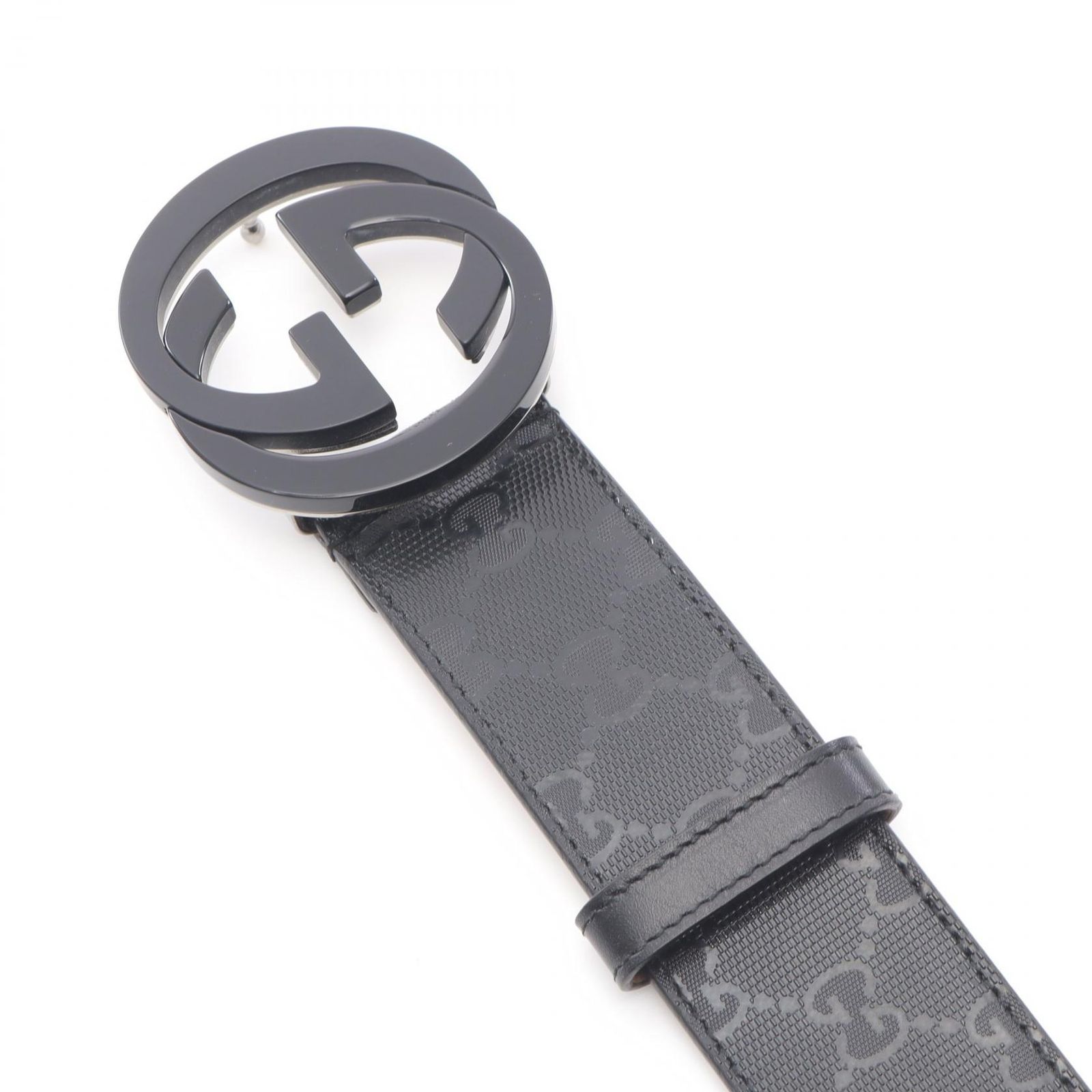 グッチ GUCCI ベルト インターロッキングG GGインプリメ レザー メンズ A